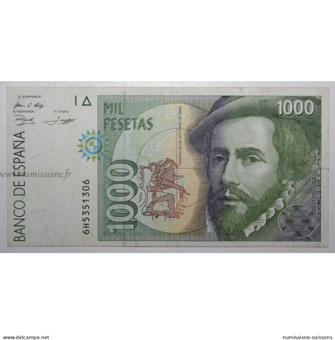 ESPAGNE - PICK 163 - 1000 PESETAS - 12/10/1992 (1996) - TTB - [ 4] 1975-… : Juan Carlos I