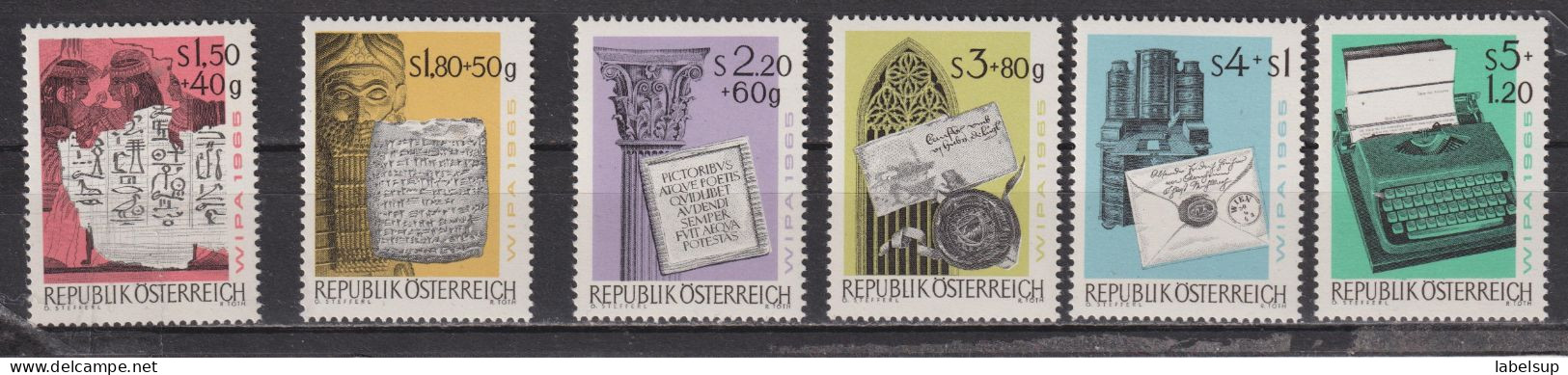 Timbres Neufs** D'Autriche De 1965 YT 1020 à 1025 - Ungebraucht