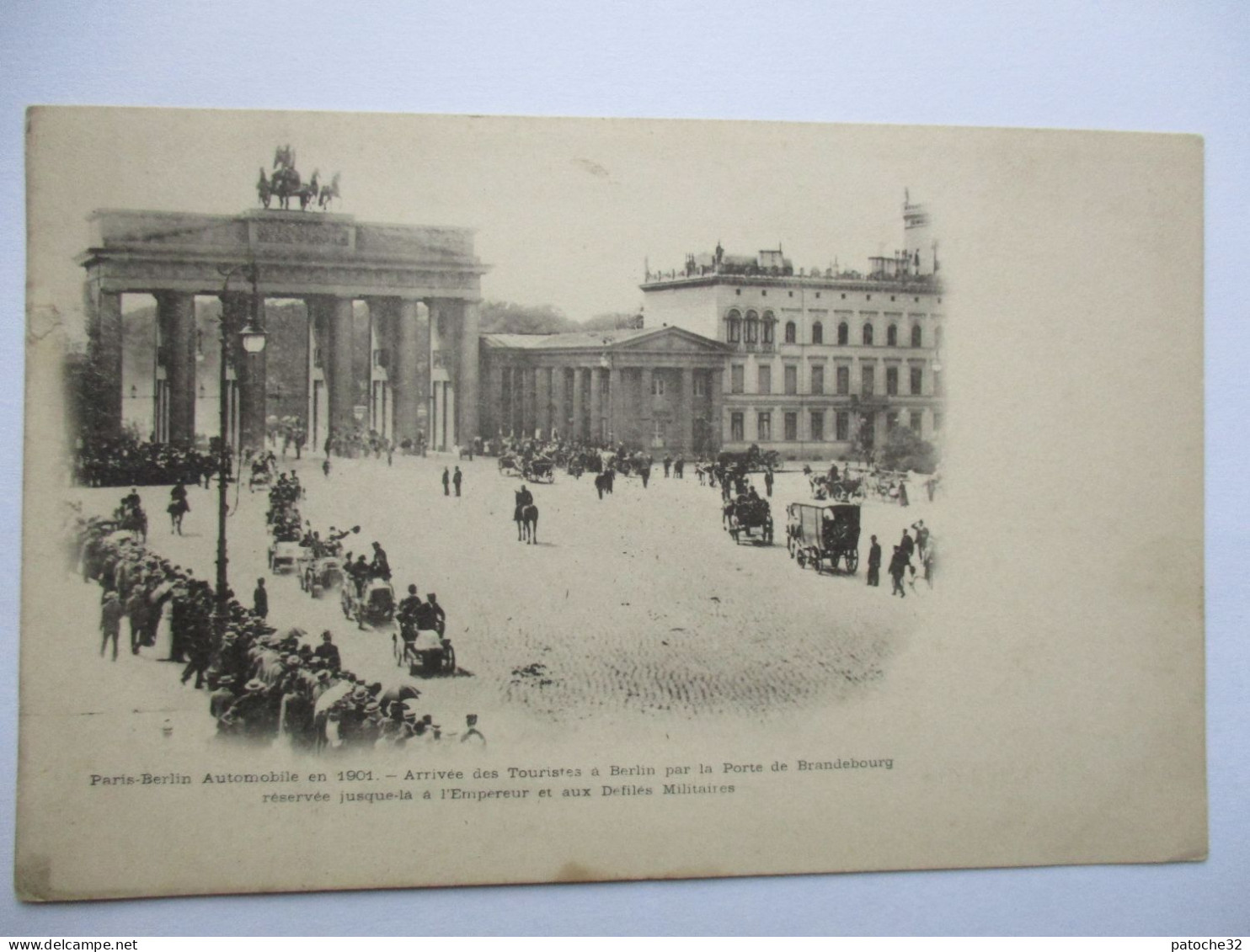 Cpa..Allemagne..course D'automobiles Paris-Berlin 1901..arrivée Des Touristes A Berlin Par La Porte De Brandebourg - Rallyes