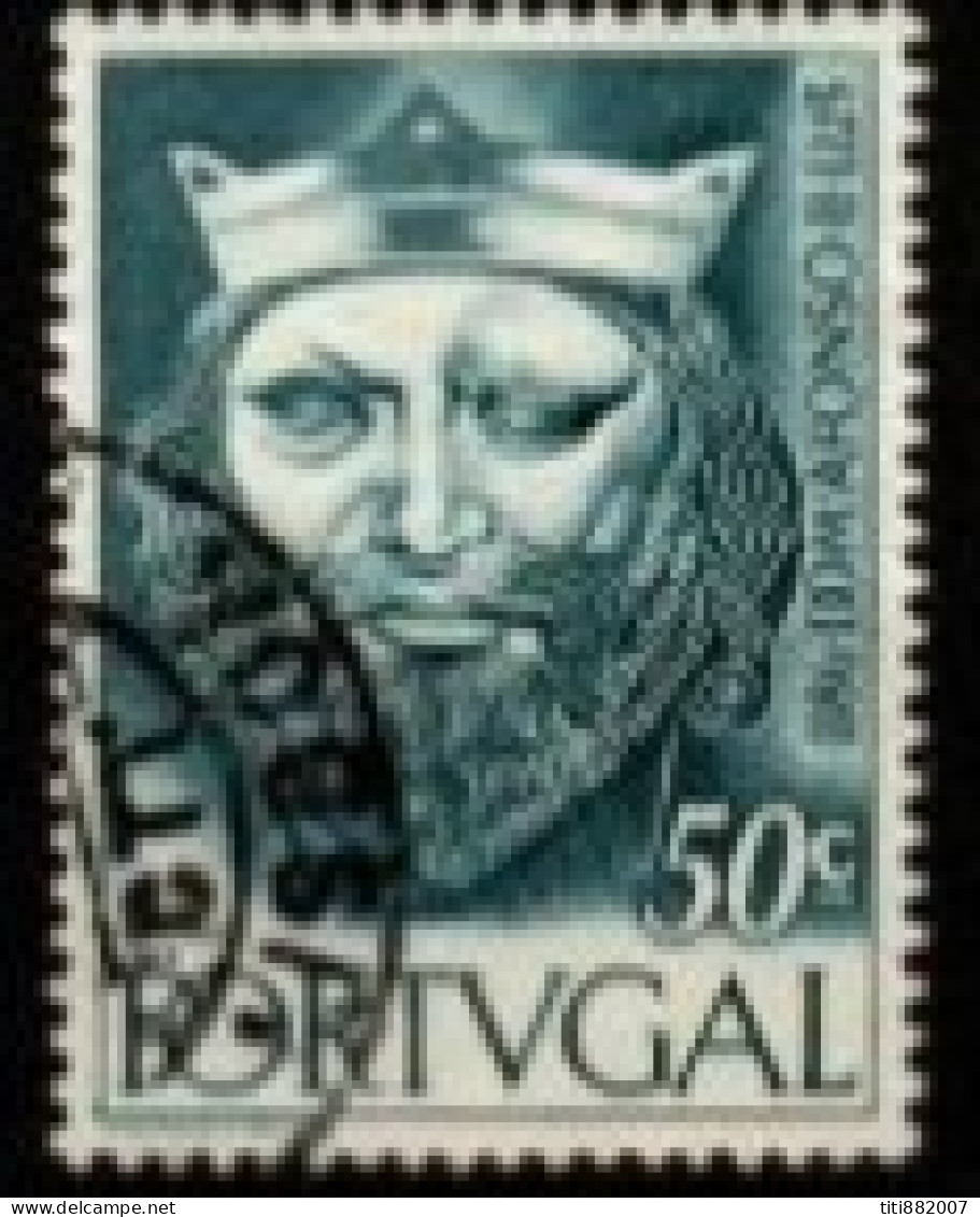 PORTUGAL  -   1955.  Y&T N° 819 Oblitéré.   Dynastie Alphonsine. Portraits Divers - Used Stamps