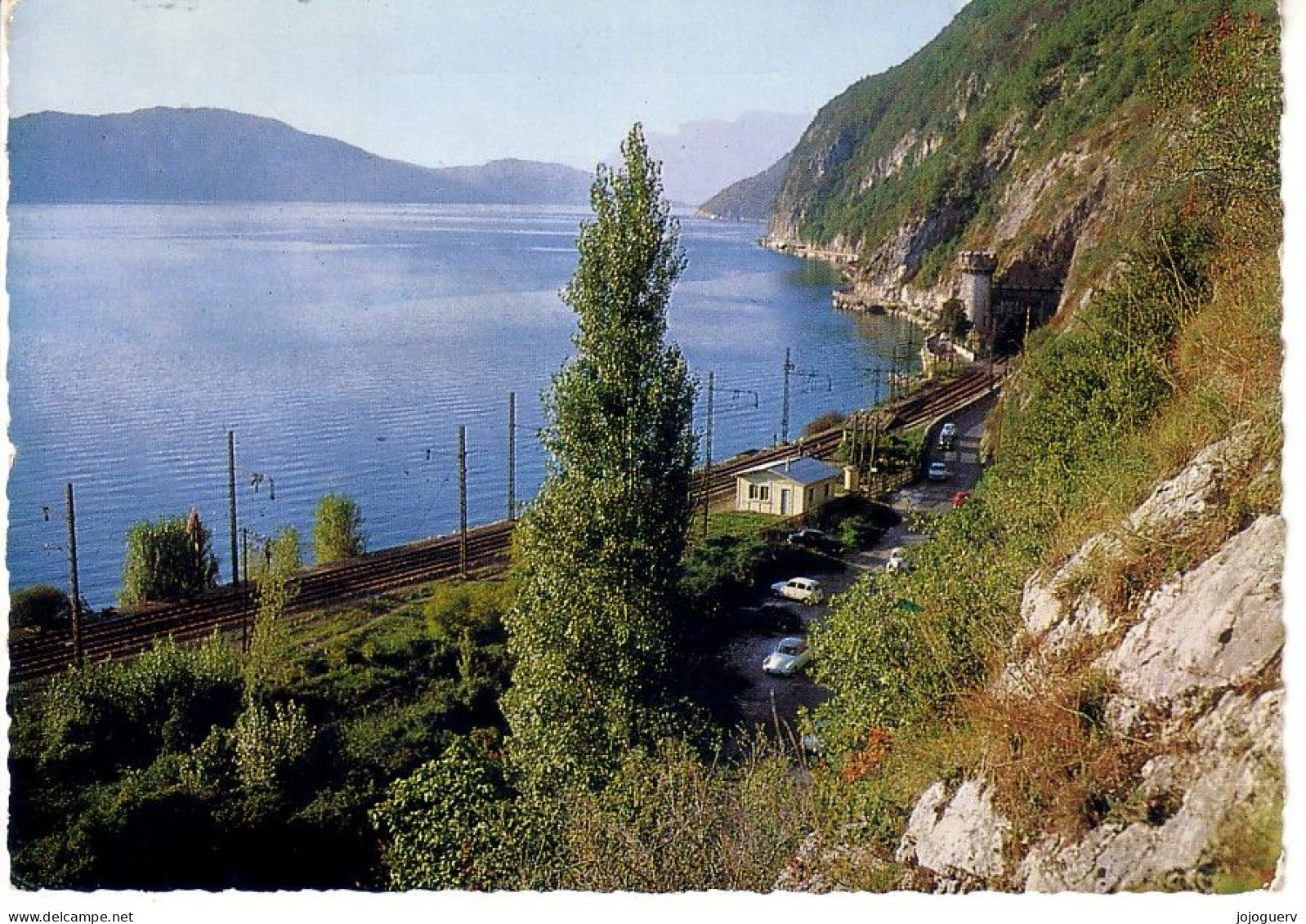 Lac Du Bourget Route D'Aix Les Bains à Chindrieux Les Tunnels ; Exp De Challes En 1964 Pour Hôtel  De Police à Dunkerque - Le Bourget Du Lac