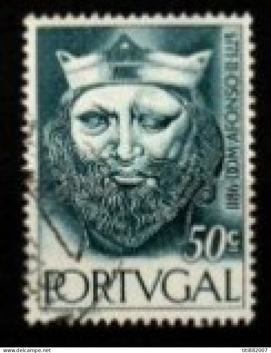 PORTUGAL  -   1955.  Y&T N° 819 Oblitéré.   Dynastie Alphonsine. Portraits Divers - Used Stamps