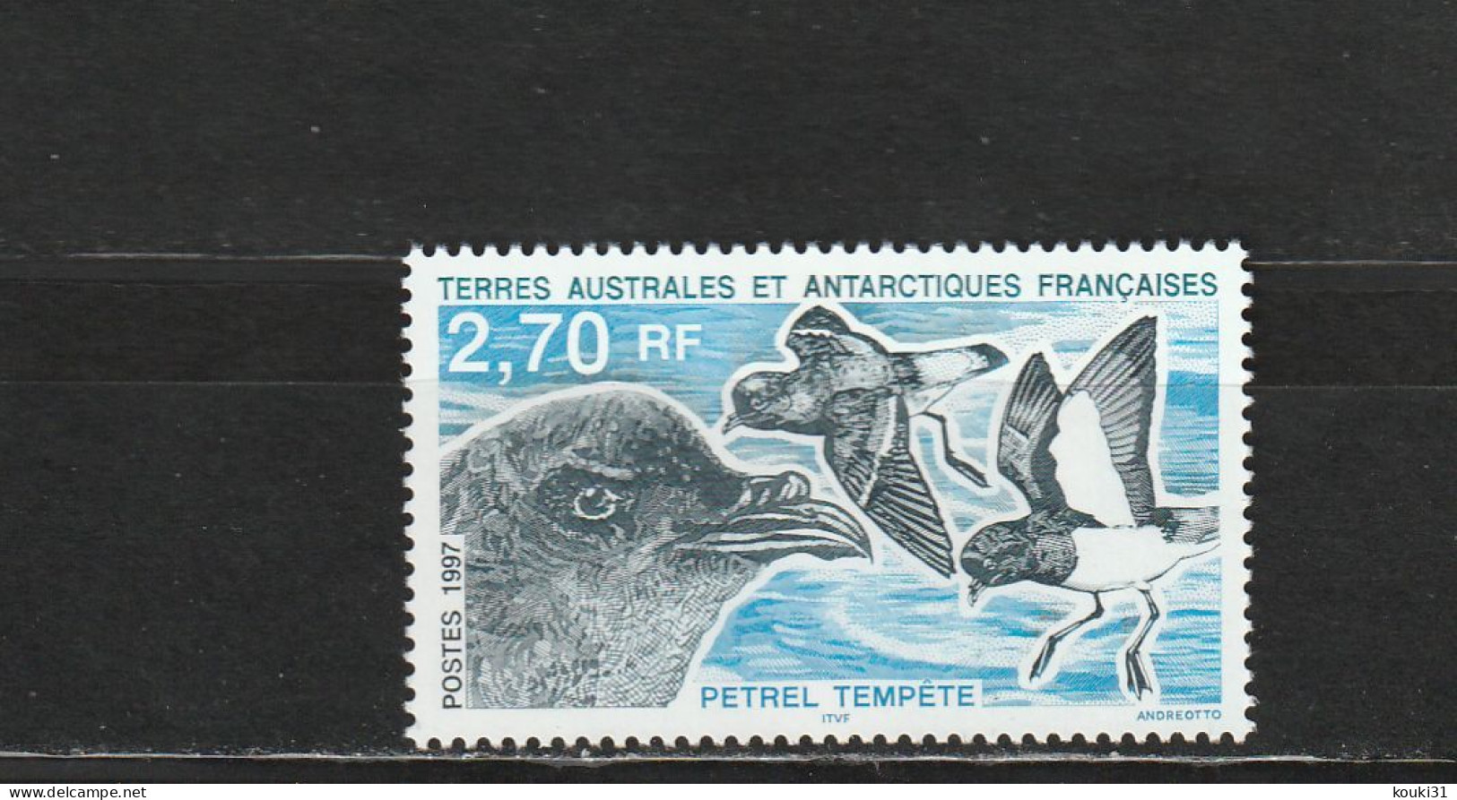 TAAF YT 214 ** : Pétrel Tempête - 1997 - Unused Stamps