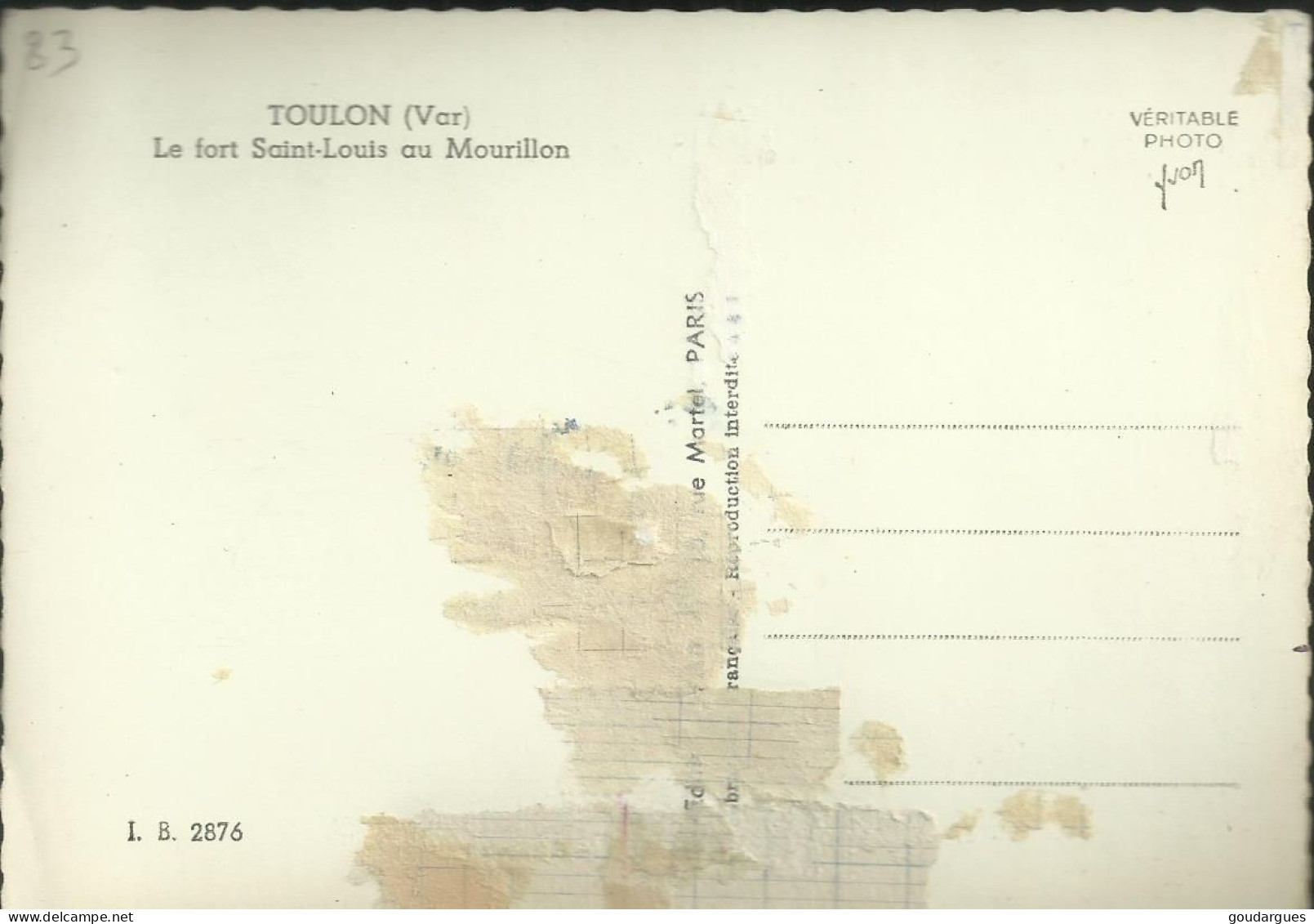 Toulon - Le Fort Saint-Louis Au Morillon - (P) - Toulon