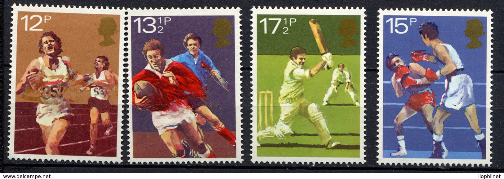 GRANDE-BRETAGNE / GB 1980, Yvert 955/8, Rugby, Course à Pied, Boxe, Cricket, 4 Valeurs, Neufs / Mint. R107 - Unused Stamps
