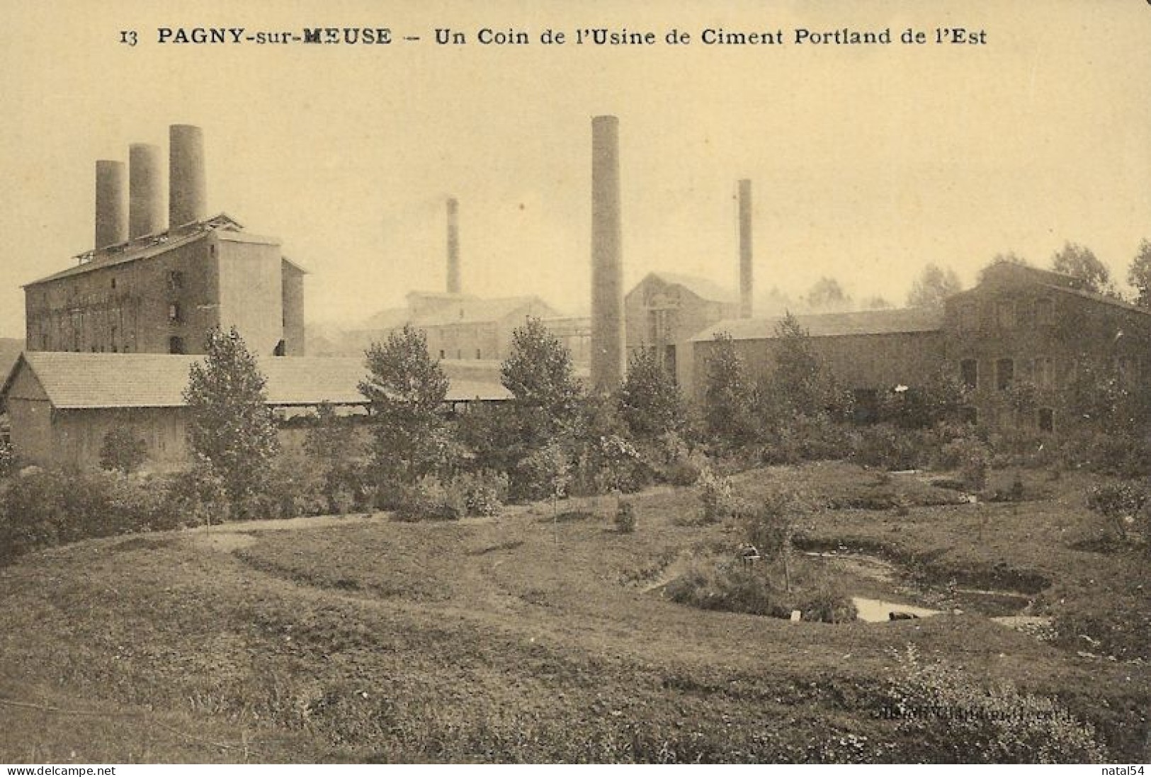 55 - Pagny-sur-Meuse : Un Coin De L'Usine De Ciment Portland De L'Est - CPA Neuve - Otros & Sin Clasificación