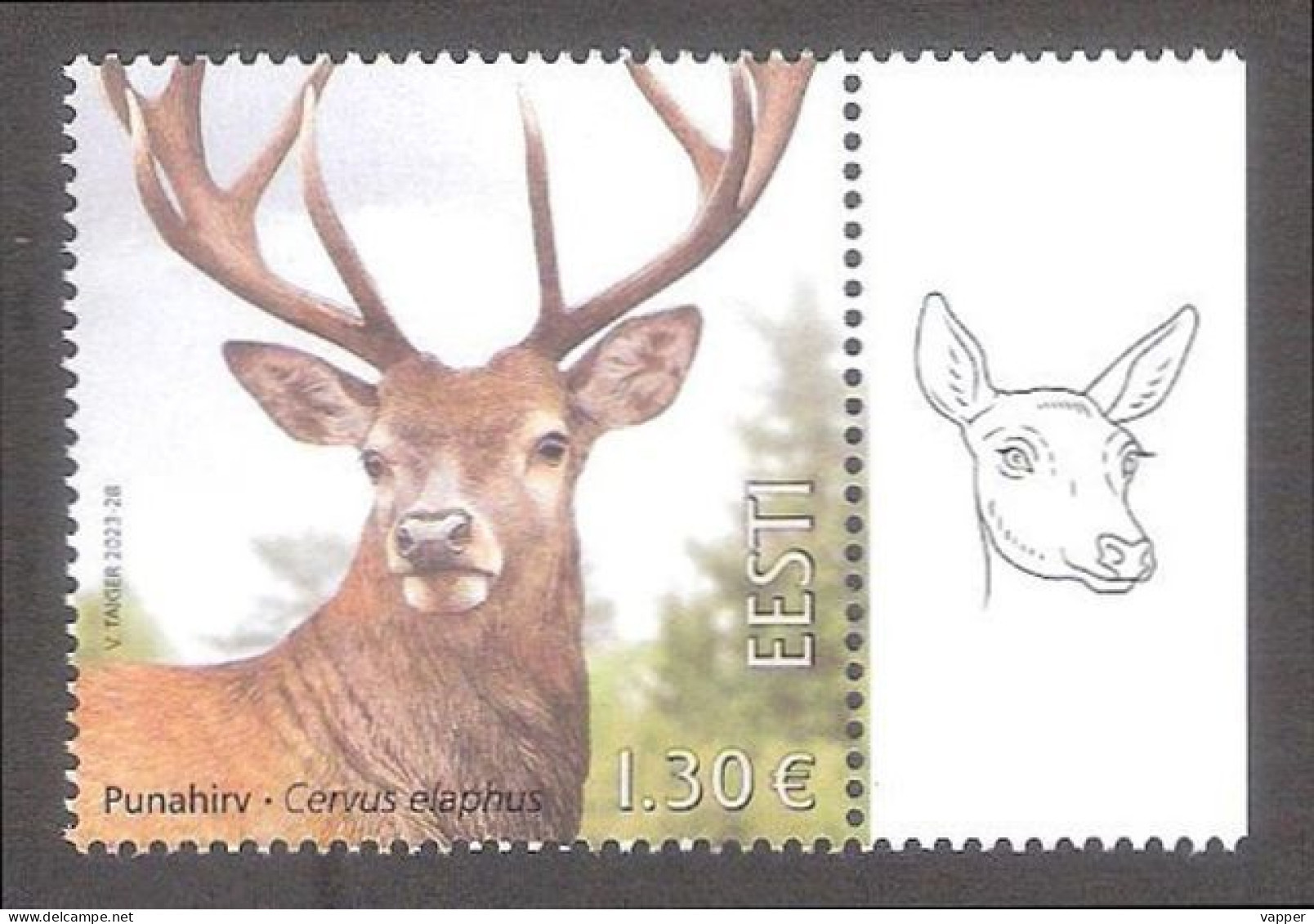 Estonian Fauna – Red Deer Estonia 2023 MNH Stamp  Mi 1087 - Autres & Non Classés