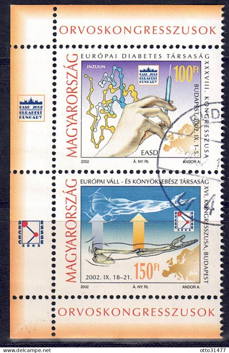 Ungarn 2002 - Ärztekongress, Nr. 4747 - 4748, Gestempelt / Used - Used Stamps