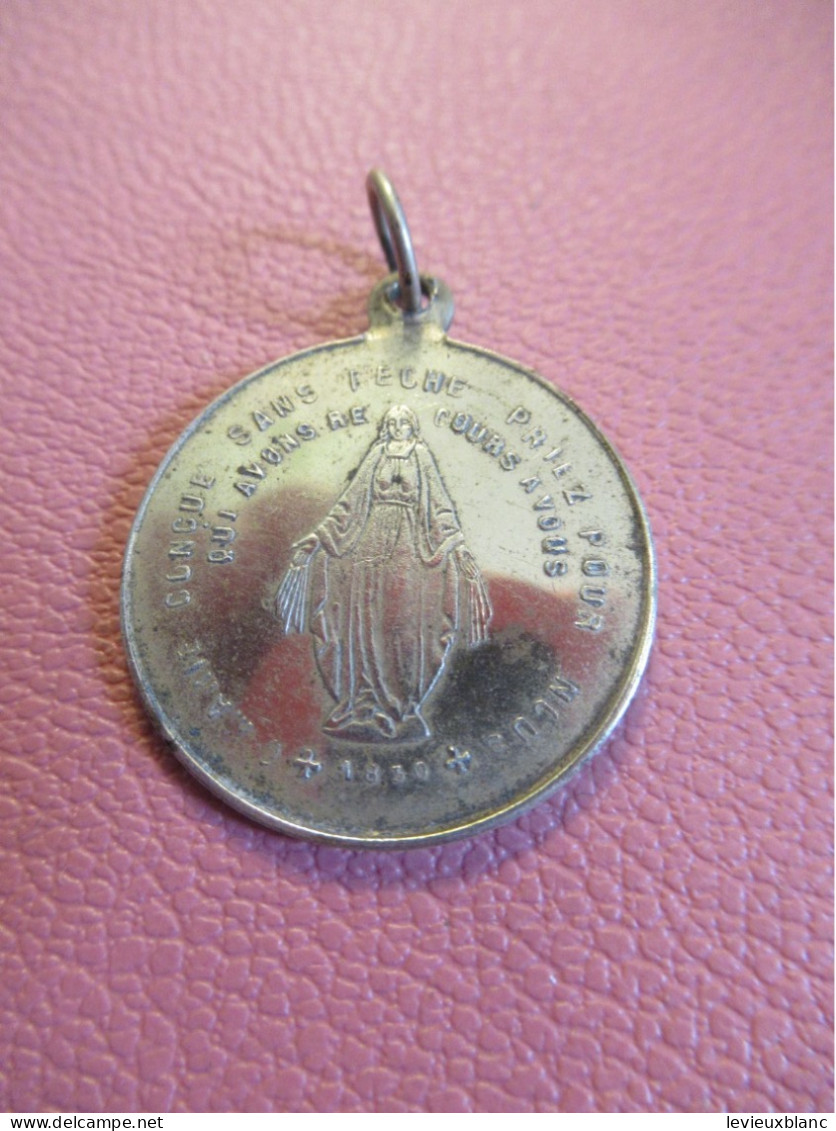 Médaille Religieuse Ancienne/Marie Veni Filiae../ Ange Omnia Ad Jesum... / Fin  XIXème              MDR33 - Religione & Esoterismo