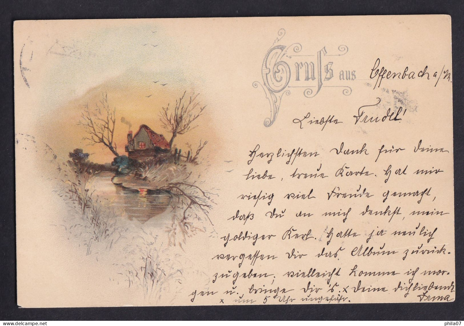 Gruss Aus.... / Year 1899 / Long Line Postcard Circulated, 2 Scans - Greetings From...