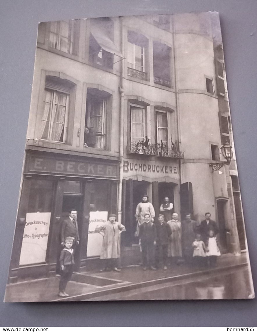 Thionville Diedenhofen Fotokarte Imprimerie Becker S/w Postalisch Gelaufen 1915 Ehemals Rue De L'Ancien Hopital - Thionville