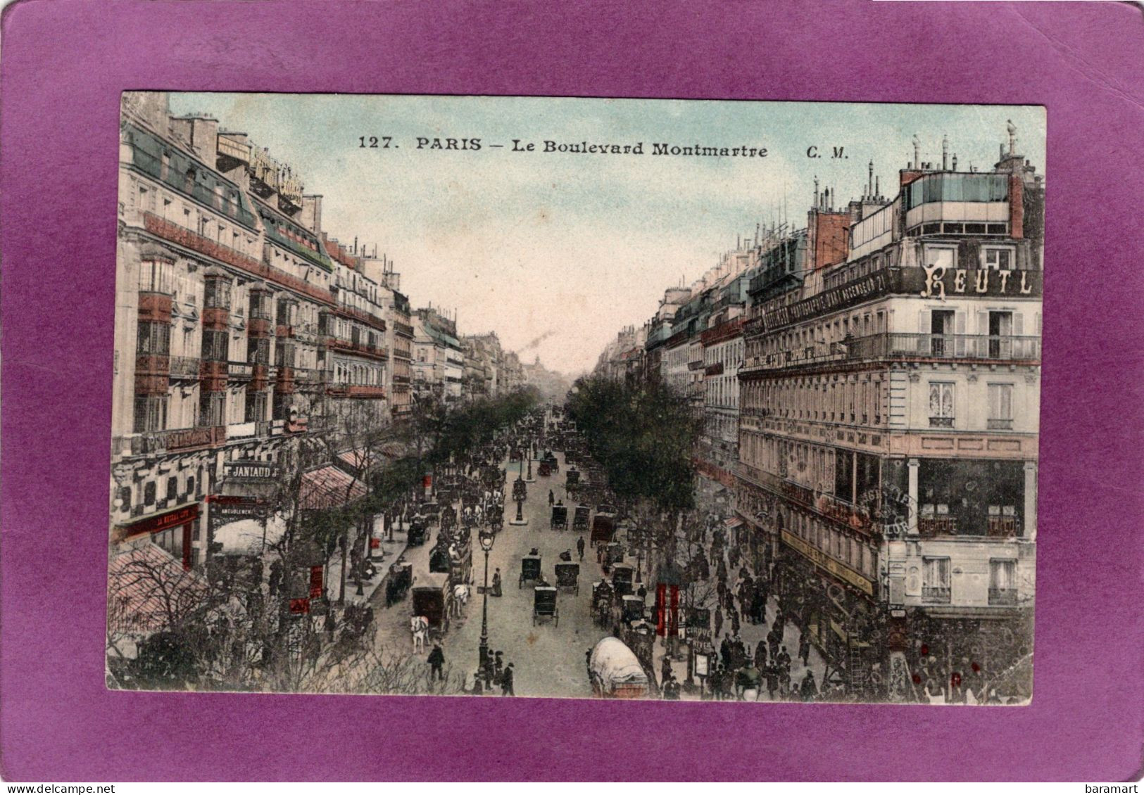 75 09 Paris 9e PARIS Le Boulevard Montmartre    Edit. C. M. 127 - Arrondissement: 09