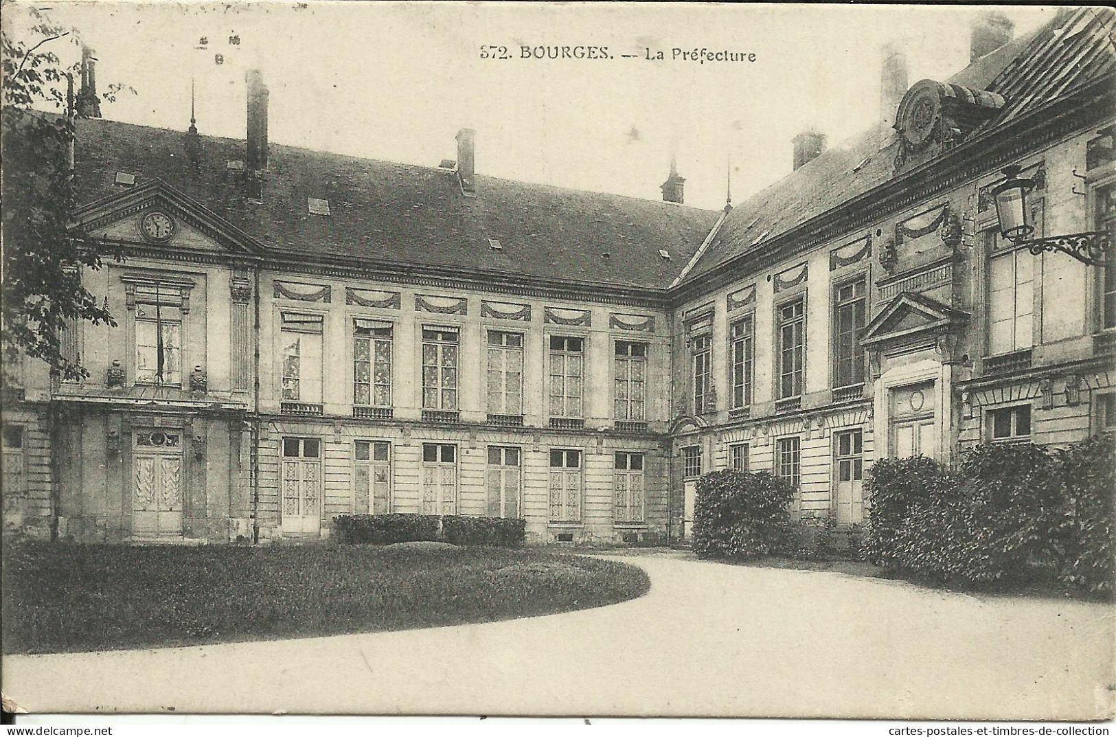 BOURGES , La Préfecture , 1916 + Cachet " Régiment D'Artillerie De Campagne " , µ - Bourges