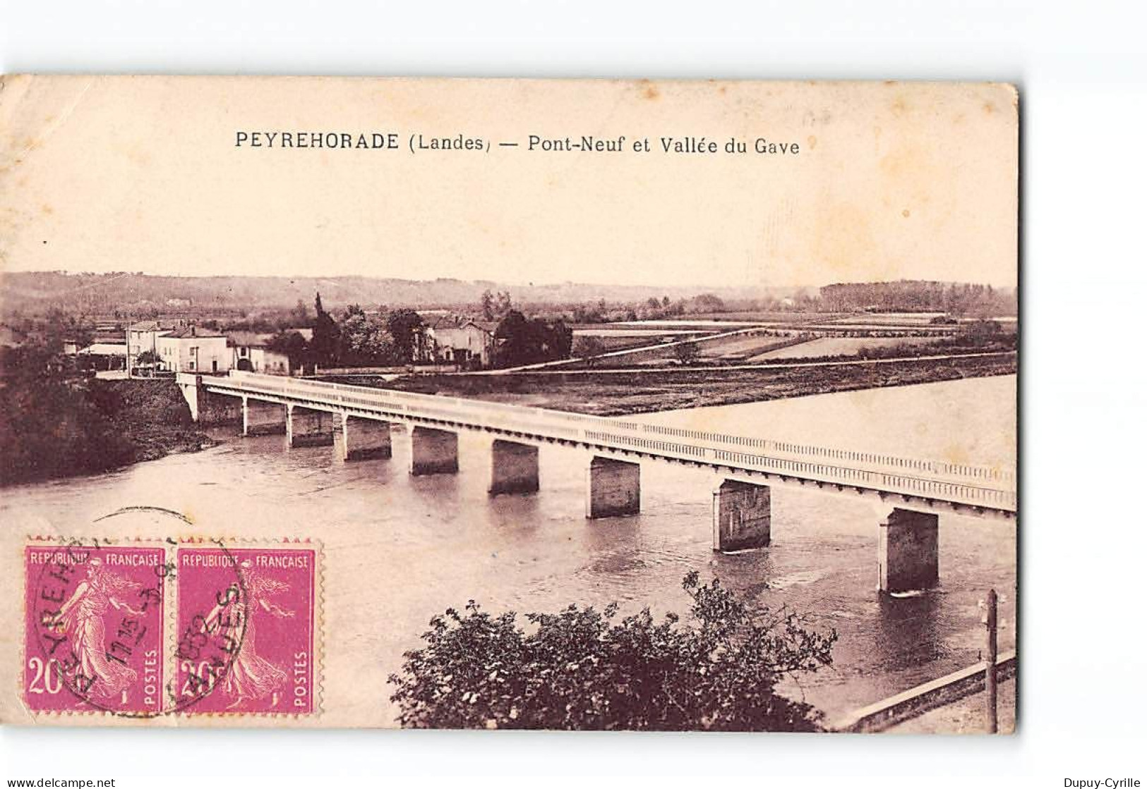 PEYREHORADE - Pont Neuf Et Vallée Du Gave - état - Sonstige & Ohne Zuordnung