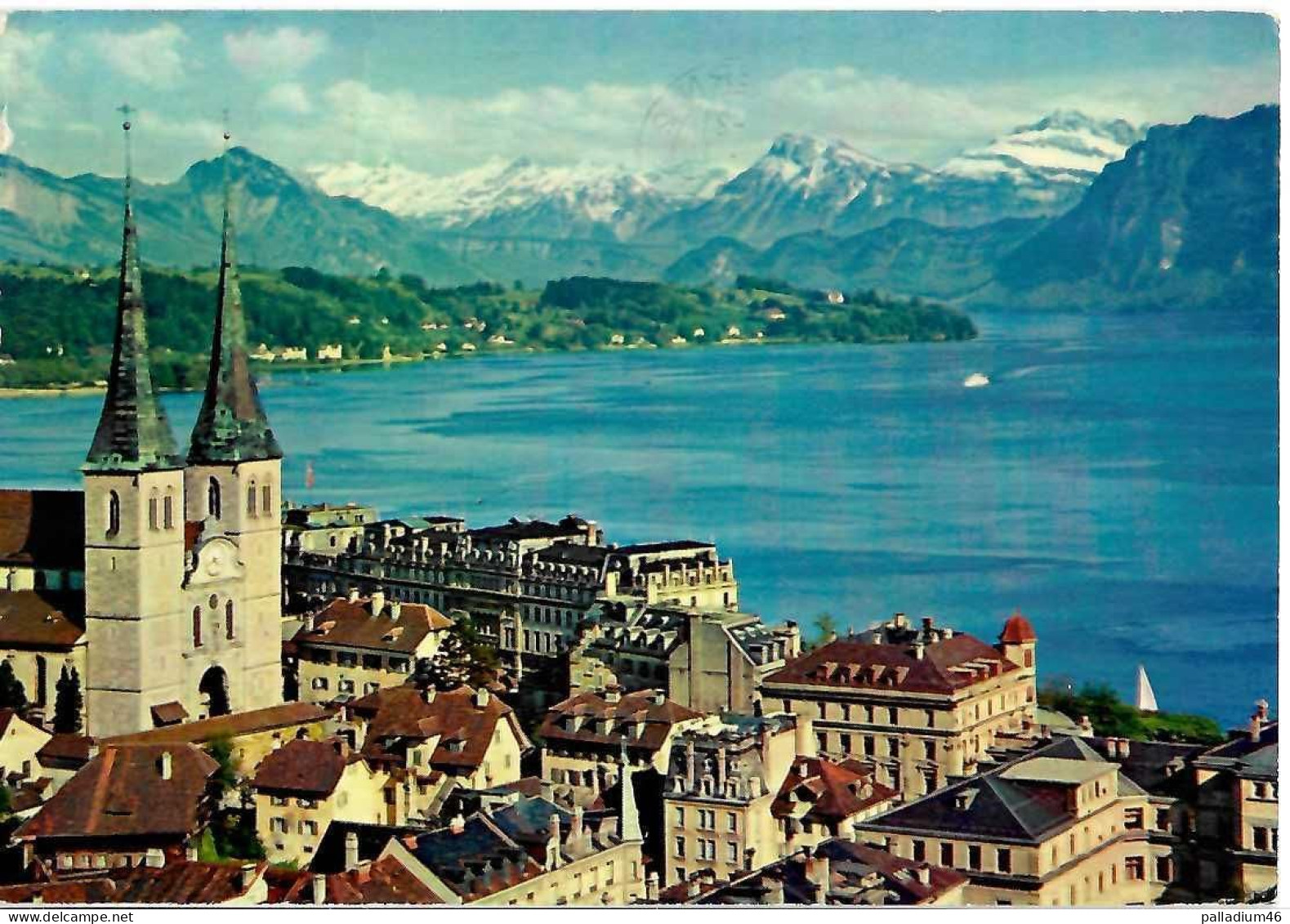 LU LUCERNE - LUZERN - Et Les Alpes - Und Die Alpen - Circulé Le 13.01.1963 - Lucerna