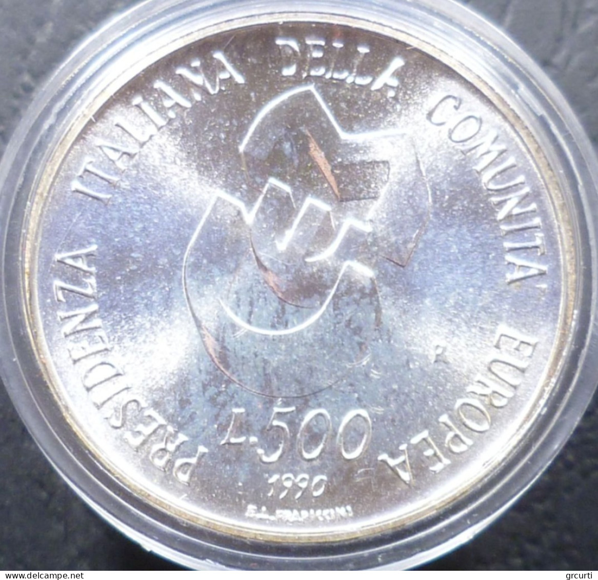 Italia - 500 Lire 1990 - Presidenza Italiana Della Comunità Europea - Gig# 443 - KM# 137 - 500 Lire