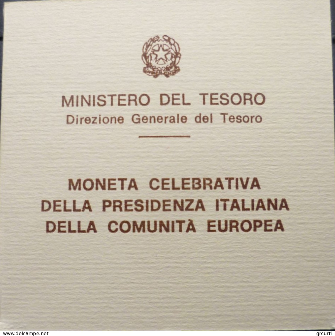 Italia - 500 Lire 1990 - Presidenza Italiana Della Comunità Europea - Gig# 443 - KM# 137 - 500 Lire