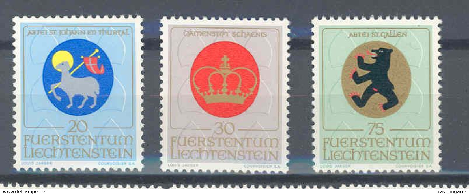 Liechtenstein 1970 Religeous Coats Of Arms (II) ** MNH - Timbres