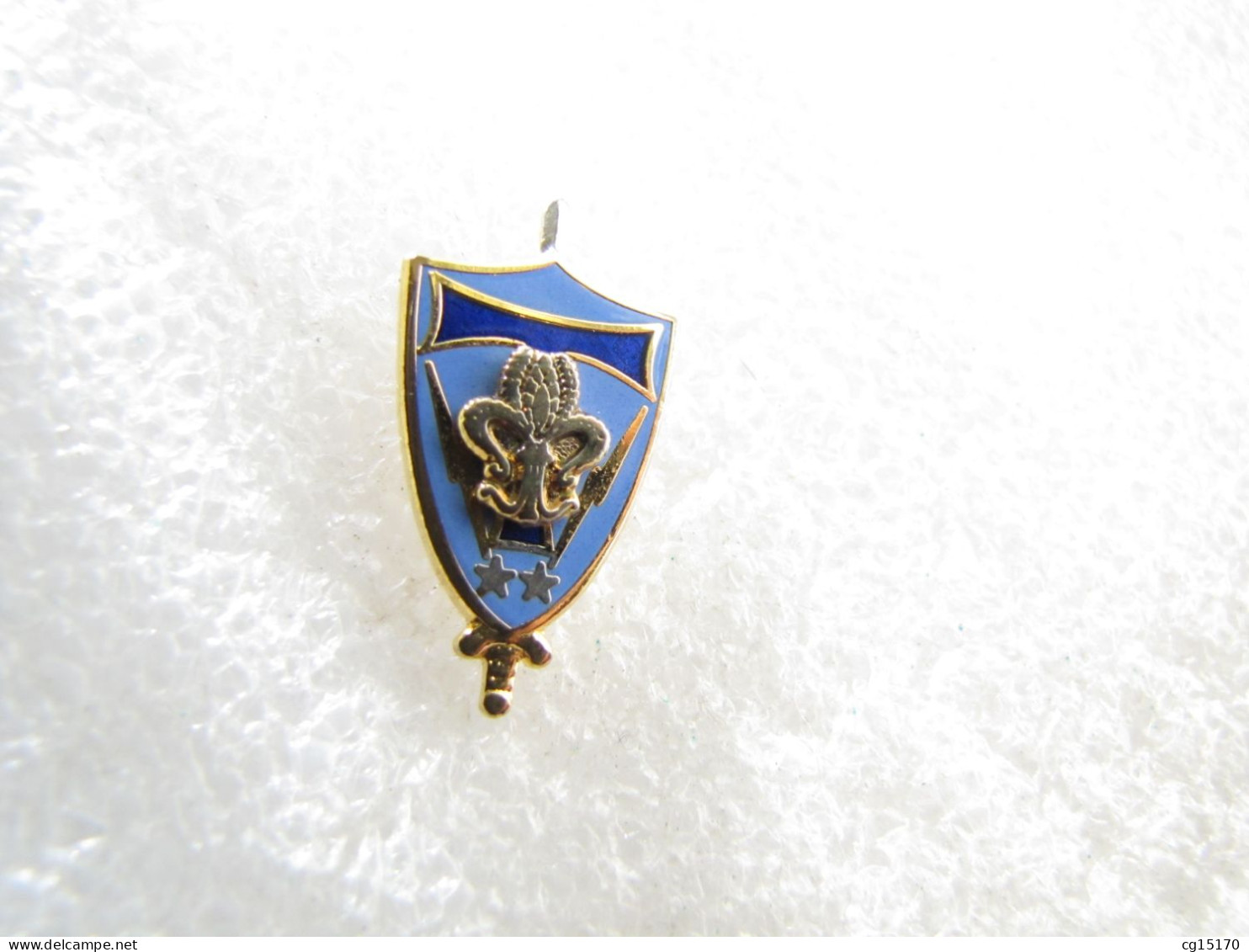 TOP PIN'S   MILITARIA   FLEUR DE LYS  Email Grand Feu DESTREE  1994  250 Exemplaires - Army