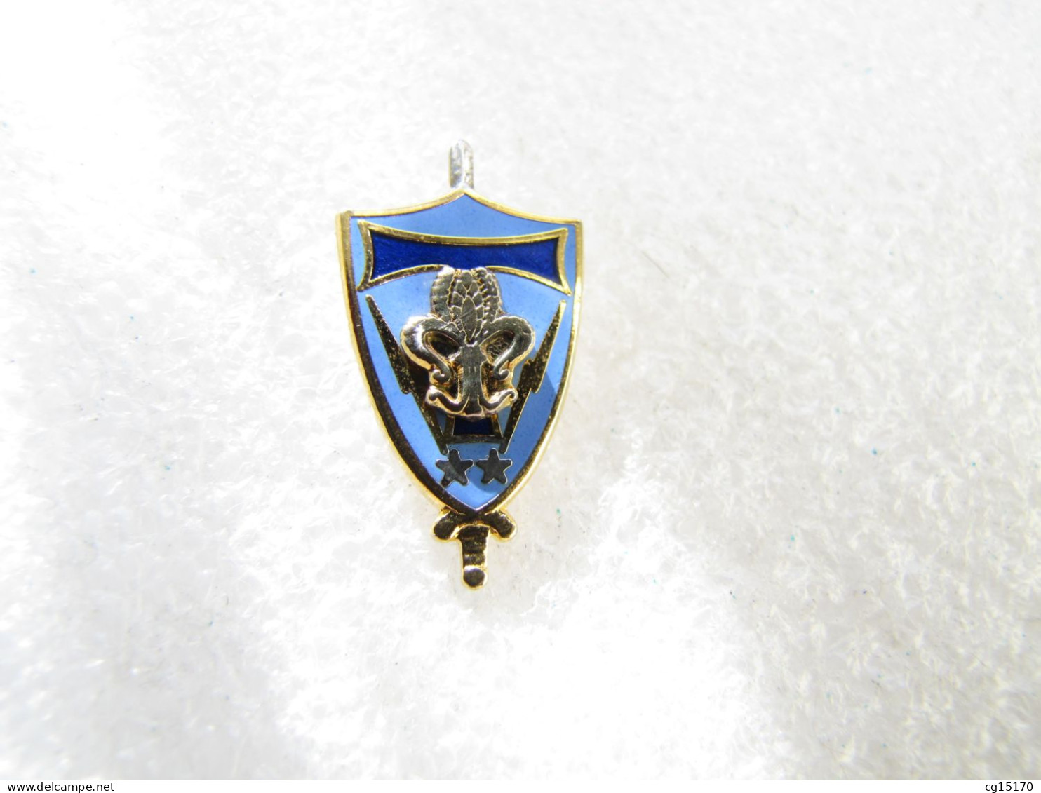 TOP PIN'S   MILITARIA   FLEUR DE LYS  Email Grand Feu DESTREE  1994  250 Exemplaires - Armee