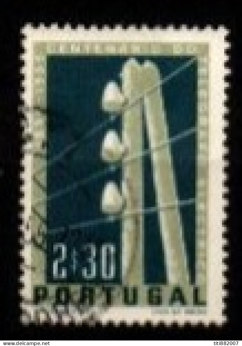 PORTUGAL  -   1955.  Y&T N° 827 Oblitéré   Télégraphe. - Gebraucht