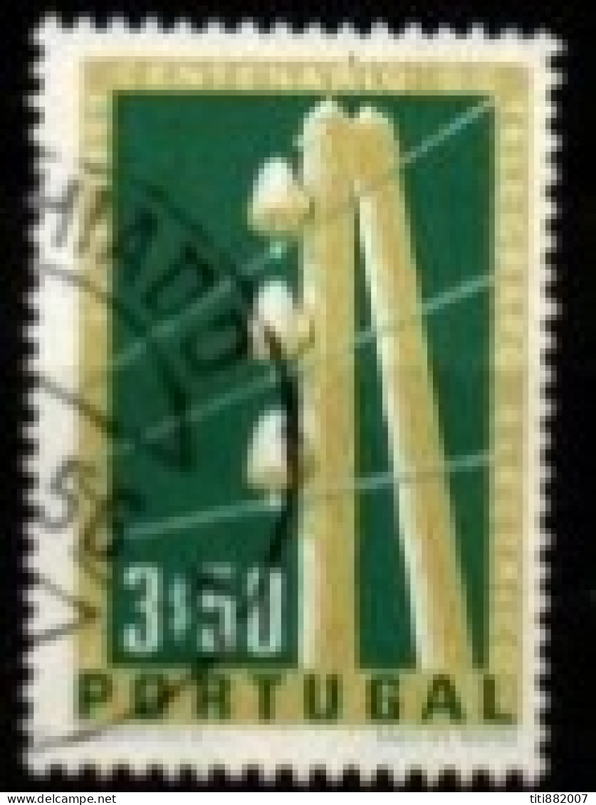 PORTUGAL  -   1955.  Y&T N° 828 Oblitéré   Télégraphe. - Oblitérés