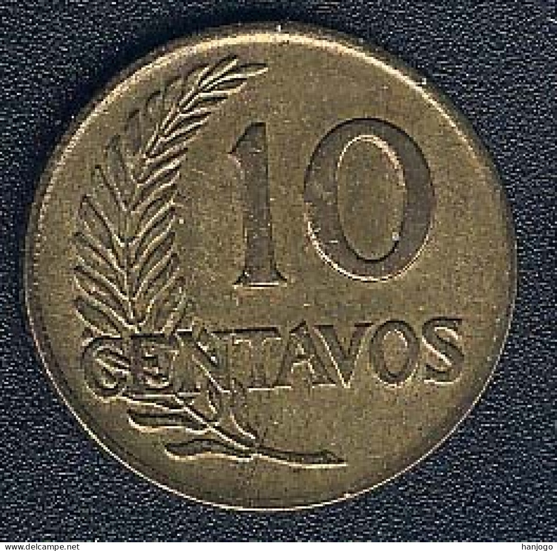 Peru, 10 Centavos 1958 - Pérou