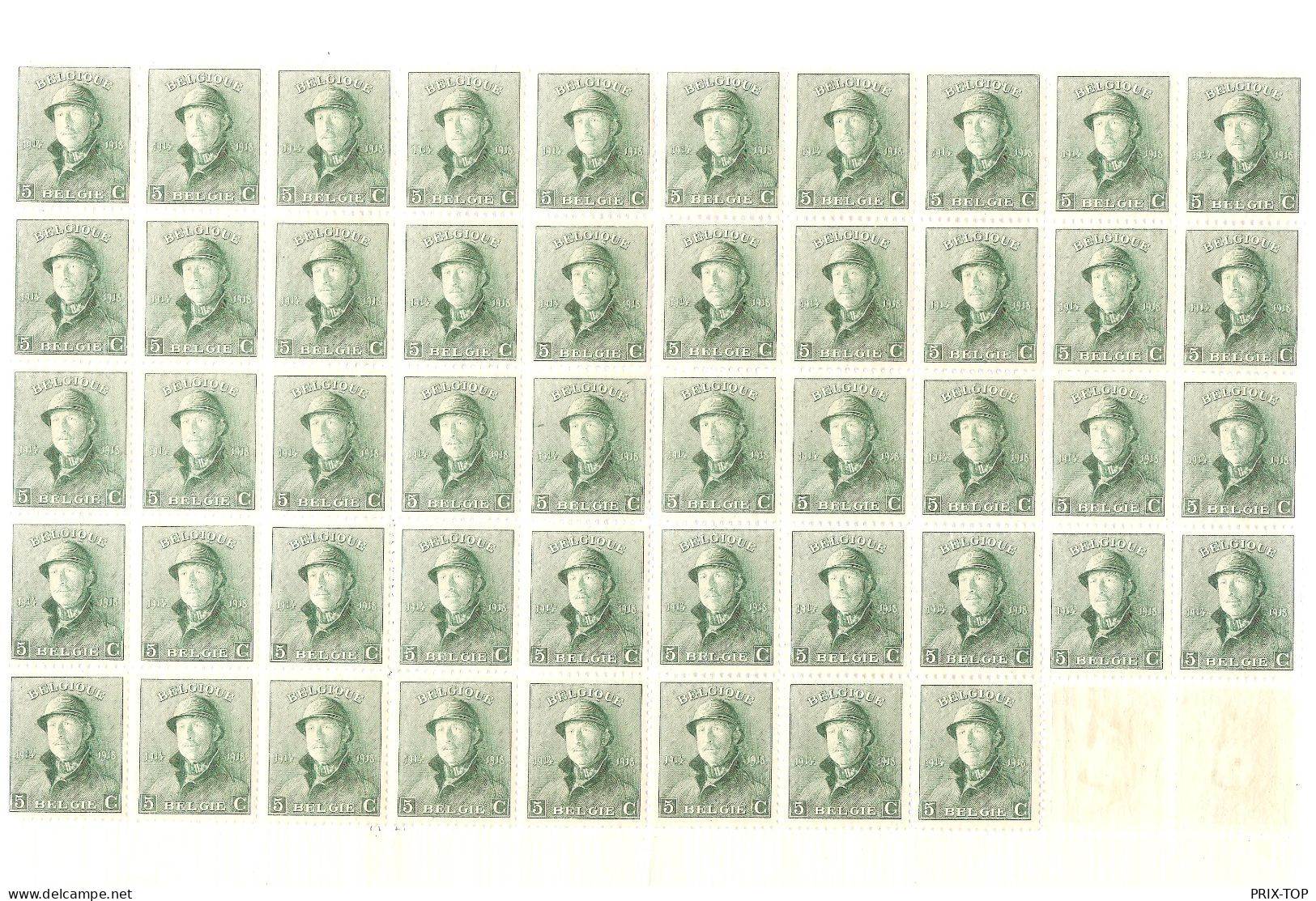 TP 167 Albert Casqué 98 Ex Feuille Incomplète - Unused Stamps