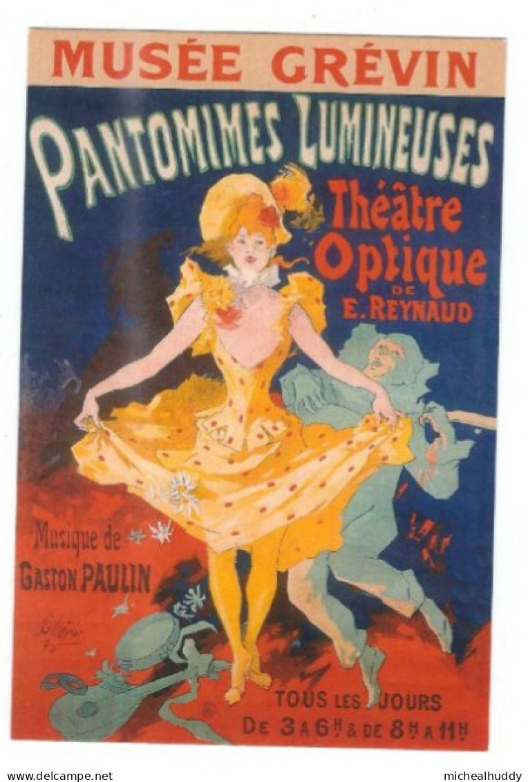 FRENCH THEATRE POSTER  ON POSTCARD    CARD NO  RAIL 734 - Publicité