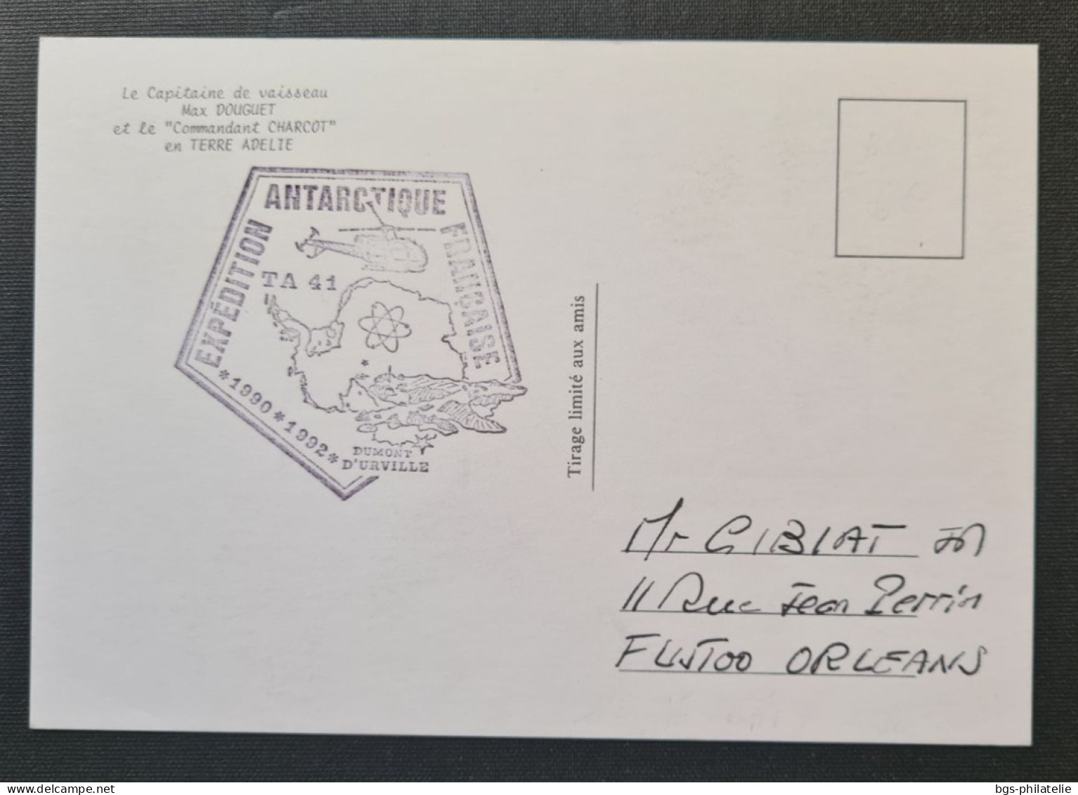 TAAF,  Timbre Numéro 157 Oblitéré De Terre Adélie Le 1/1/1991. - Storia Postale