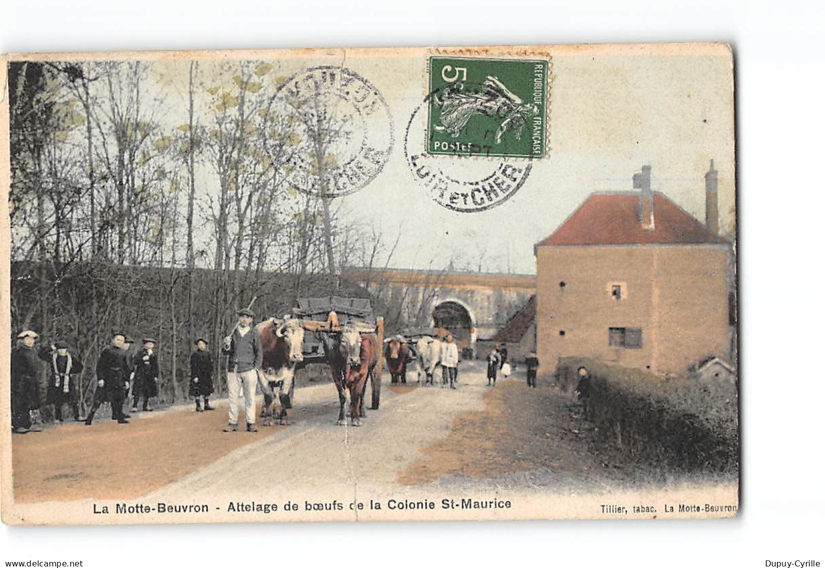 LAMOTTE BEUVRON - Attelage De Boeufs De La Colonie Saint Maurice - état - Lamotte Beuvron