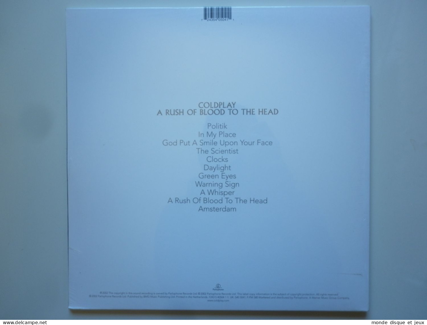 Coldplay Album 33Tours Vinyle A Rush Of Blood To The Head - Sonstige - Franz. Chansons