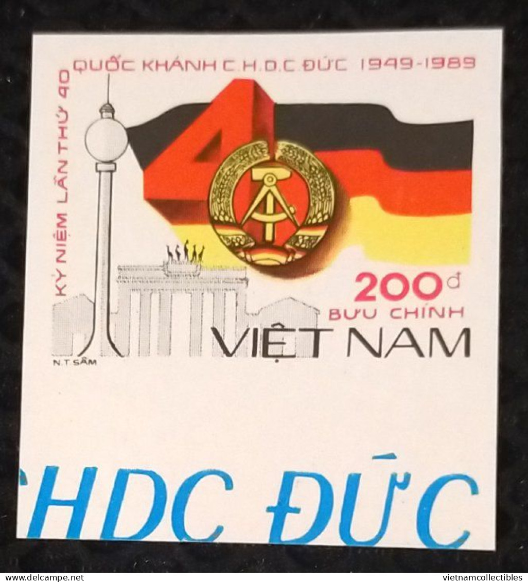 Vietnam Viet Nam MNH Imperf Stamp 1989 : 40th Anniversary Of German National Day (Ms579) - Vietnam