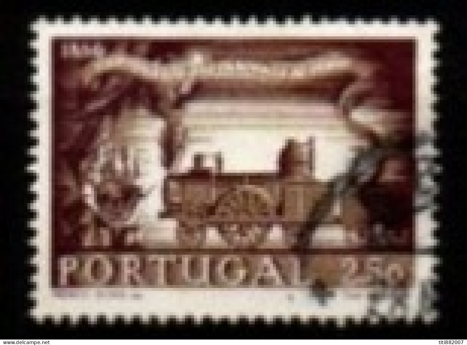 PORTUGAL  -   1956.  Y&T N° 834 Oblitéré.  Train  / Loco - Gebraucht