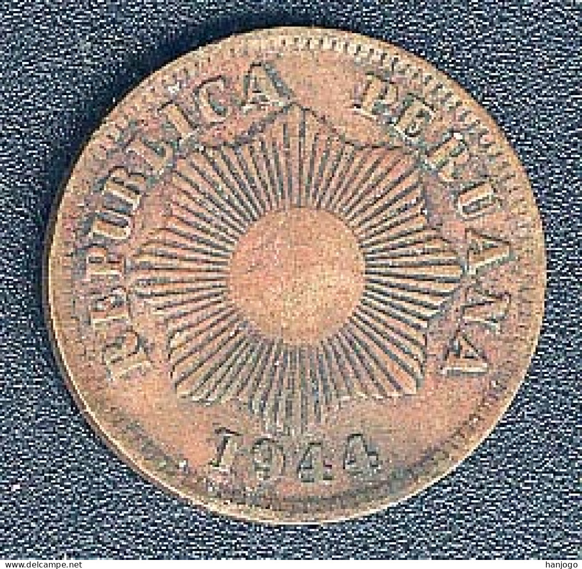 Peru, 1 Centavo 1944 - Perú