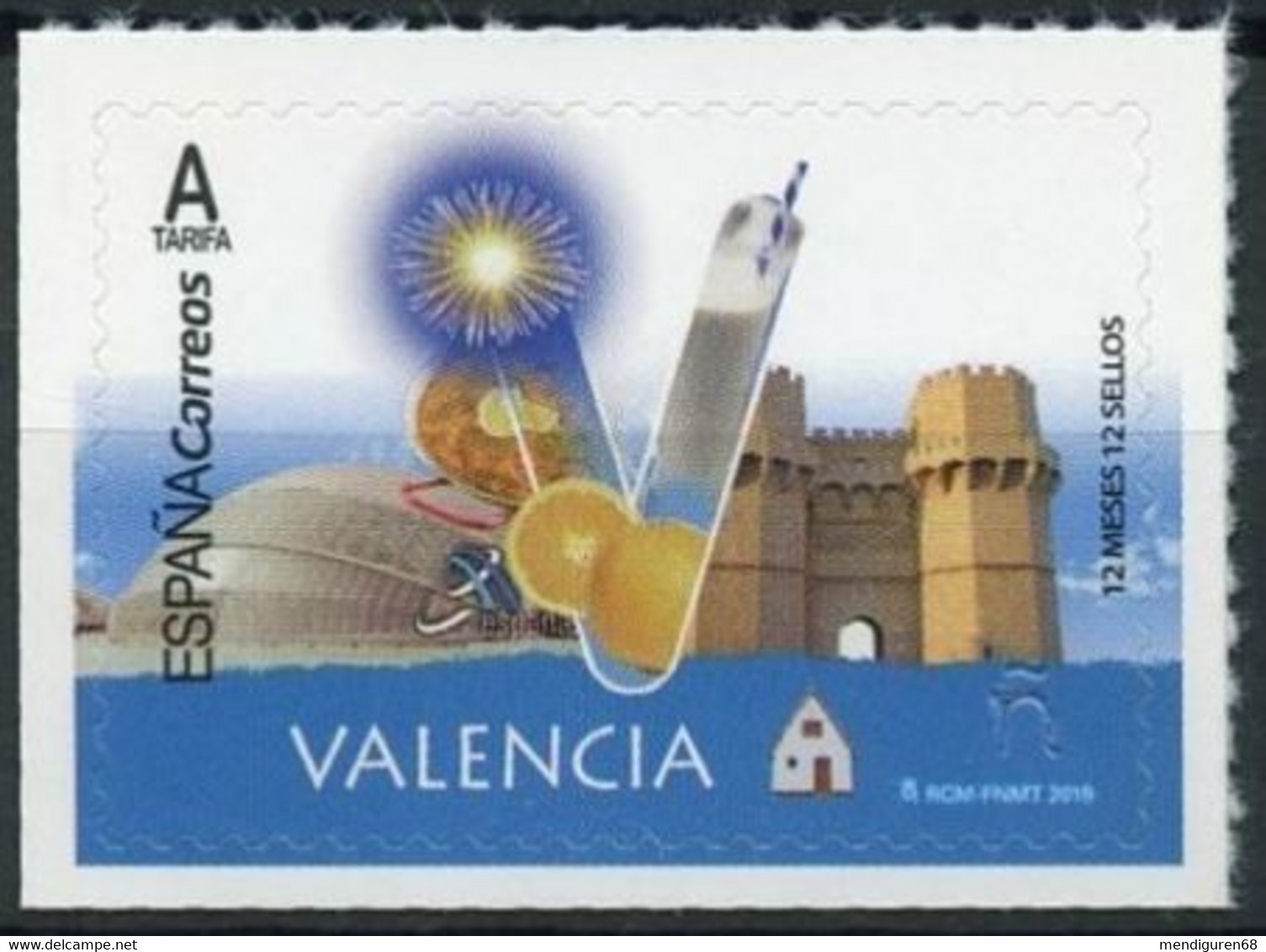 ESPAGNE SPANIEN SPAIN ESPAÑA 2019 12 MONTHS 12 STAMPS 12 MESES 12 SELLOS: VALENCIA MNH ED 5281 MI 5374 YT 5079 SC 4329 - Ongebruikt