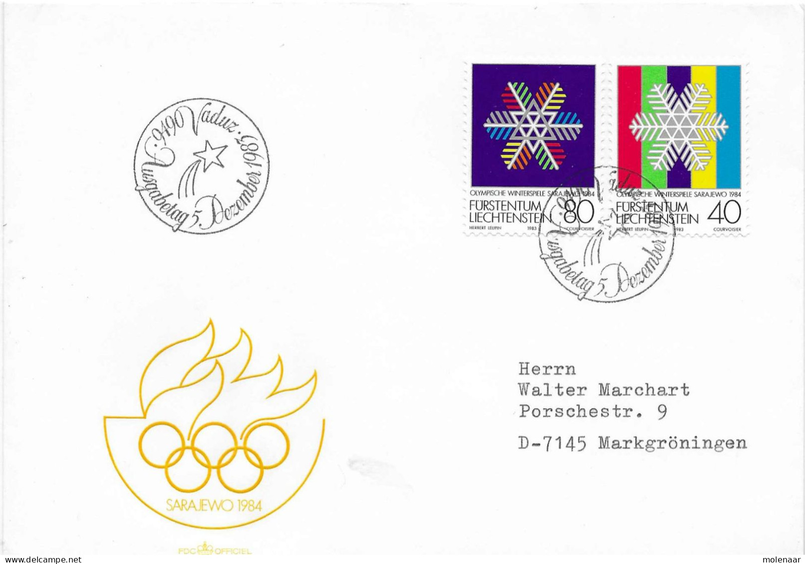 Postzegels > Europa > Liechtenstein > 1981-90 > Brief Met  838 En 839 (17589) - Briefe U. Dokumente