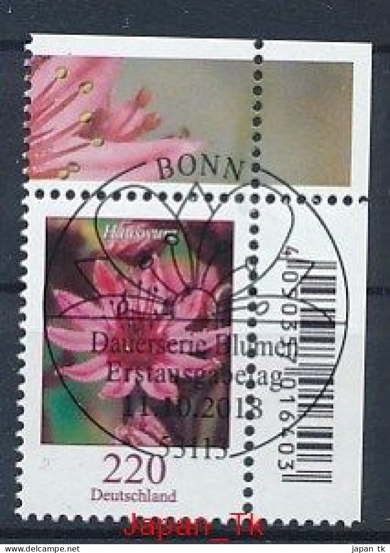 GERMANY Mi.Nr. 3414 Freimarke: Blumen - ESST Bonn - Eckrand Oben Rechts - Used - Used Stamps