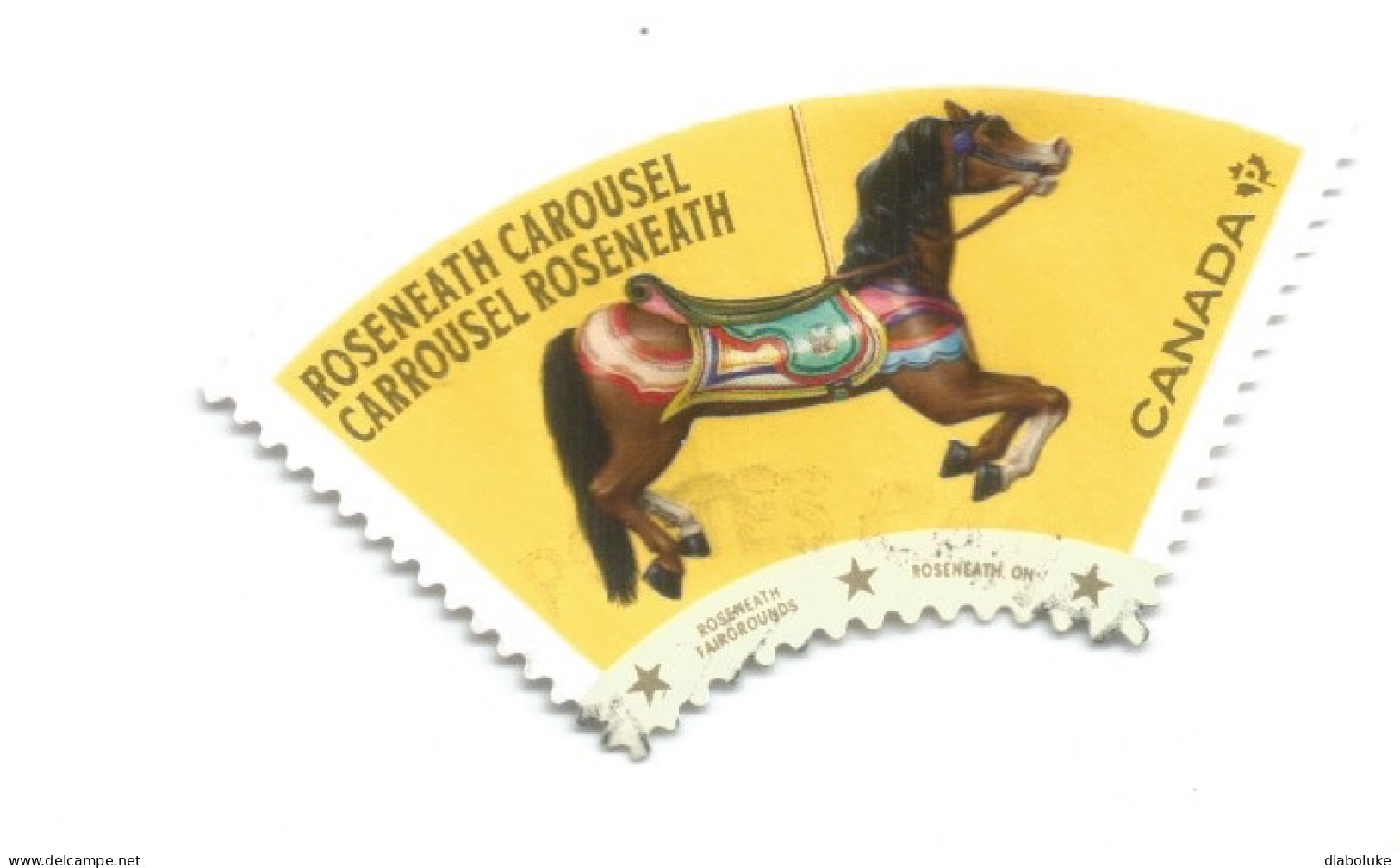 (CANADA) 2022, VINTAGE CAROUSELS, ROSENEATH - Used Stamp - Usados