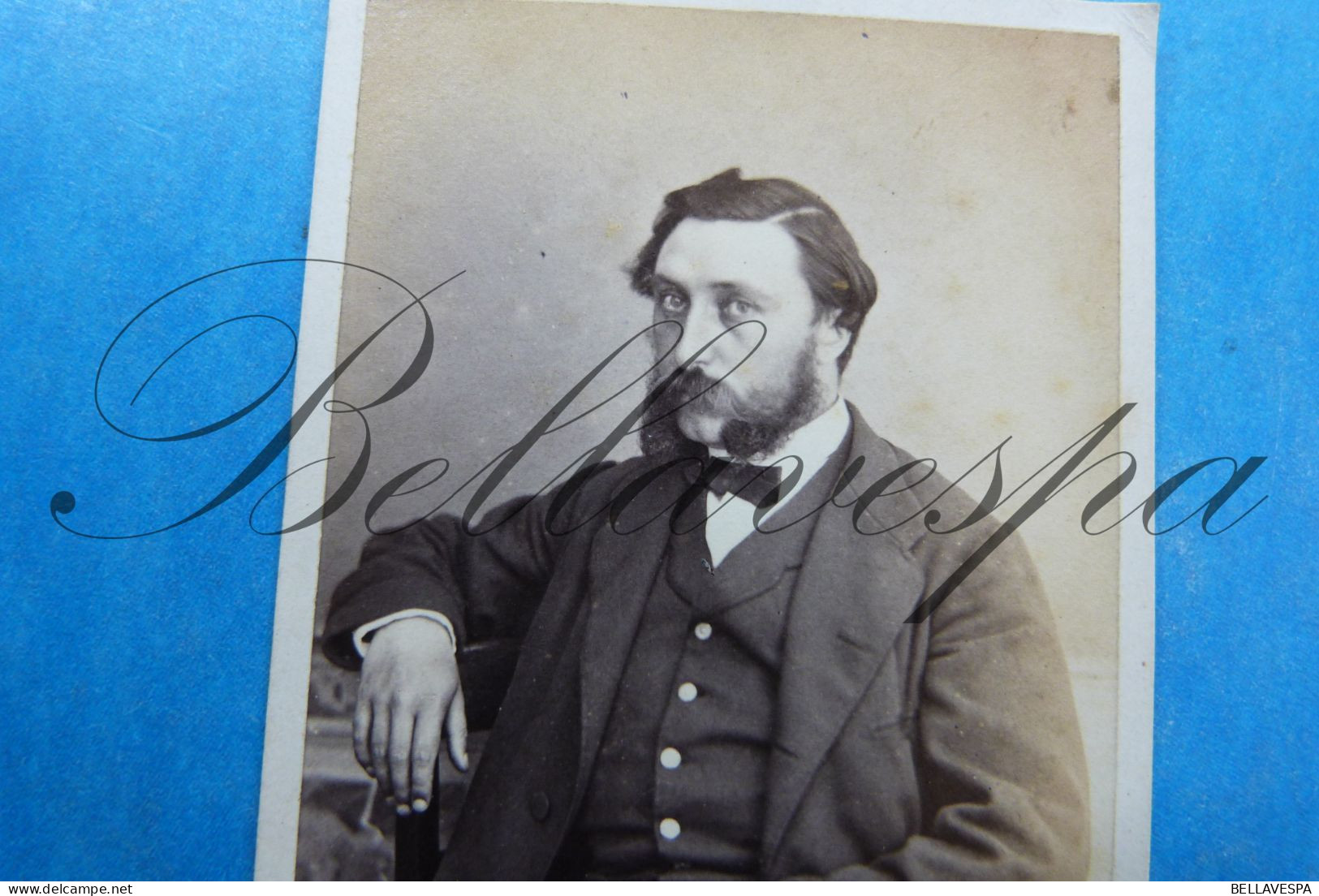 C.D.V. Carte De Visite. Atelier Portret Photo Daveluy  Brugge 1864 ALBERT SENUYS ? Serruys ? 160 Jaar Oud !! - Identified Persons
