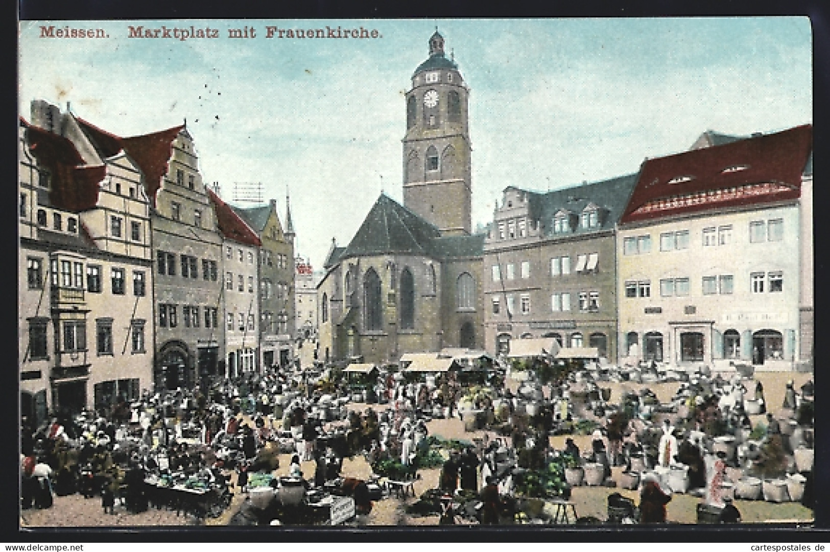 AK Meissen, Marktplatz Mit Frauenkirche  - Meissen