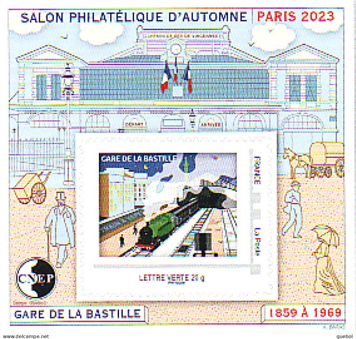 CNEP N°  93 De 2023 - Bloc Autoadhésif - Salon De D'automne. Gare De La Bastille - CNEP