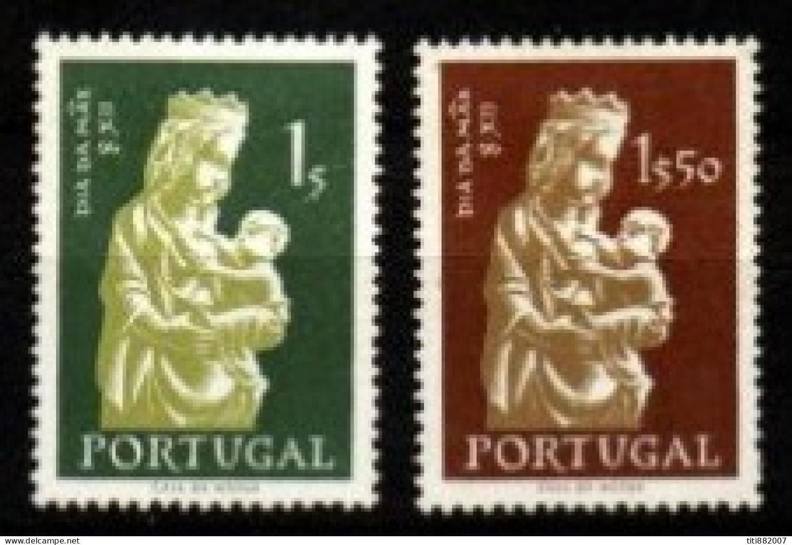 PORTUGAL  -   1956.  Y&T N° 835 / 836** .  Vierge /  Madone - Ungebraucht