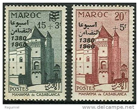 Maroc  411/12 ** Sobrecargados. 1960 - Maroc (1956-...)