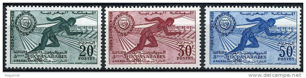 Maroc  421/23 ** Juegos Casablanca. 1961 - Marokko (1956-...)