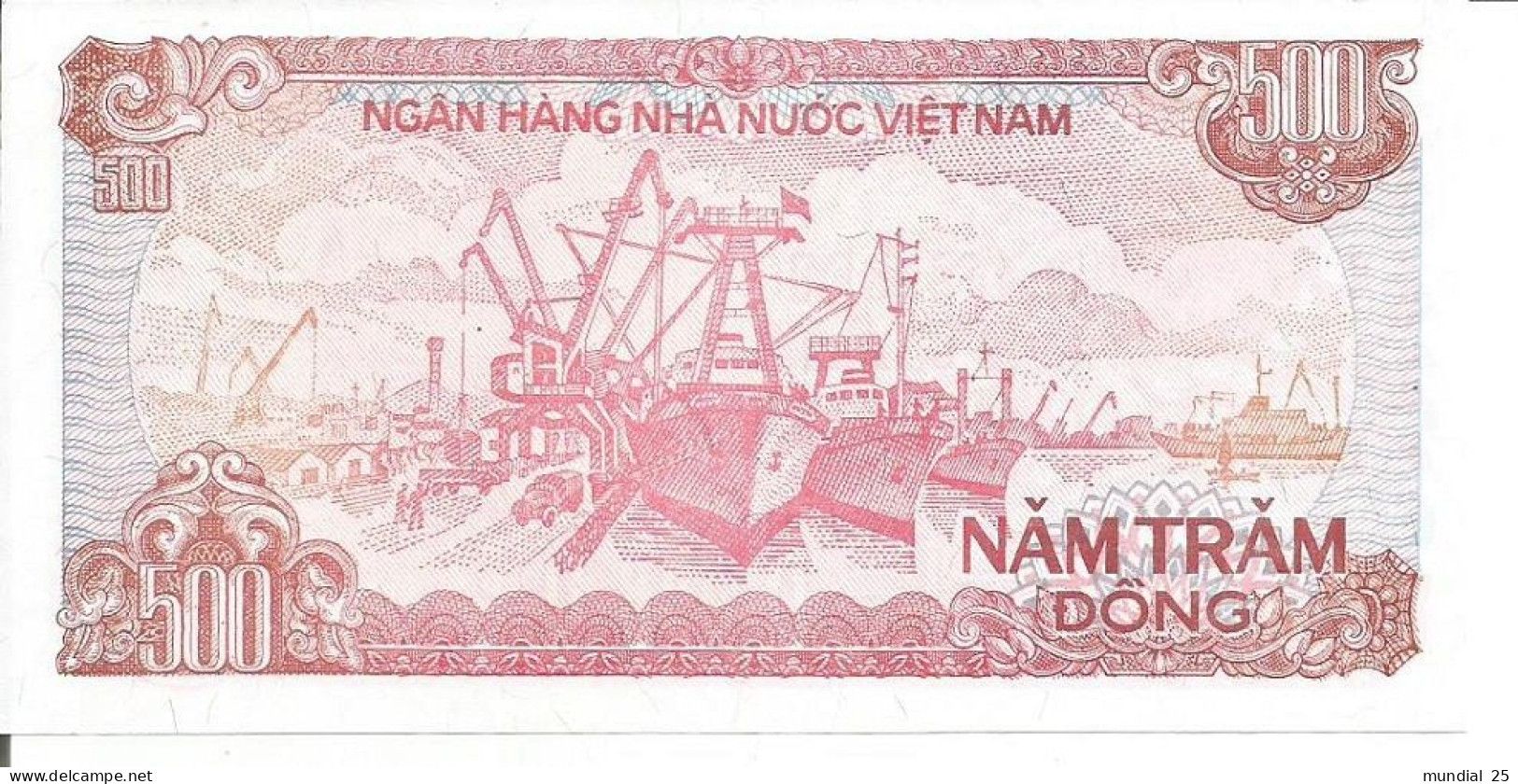 3 VIETNAM NOTES 500 DONG 1988 - Vietnam