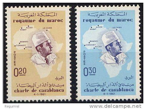 Maroc  427/28 ** MNH. 1962. - Maroc (1956-...)