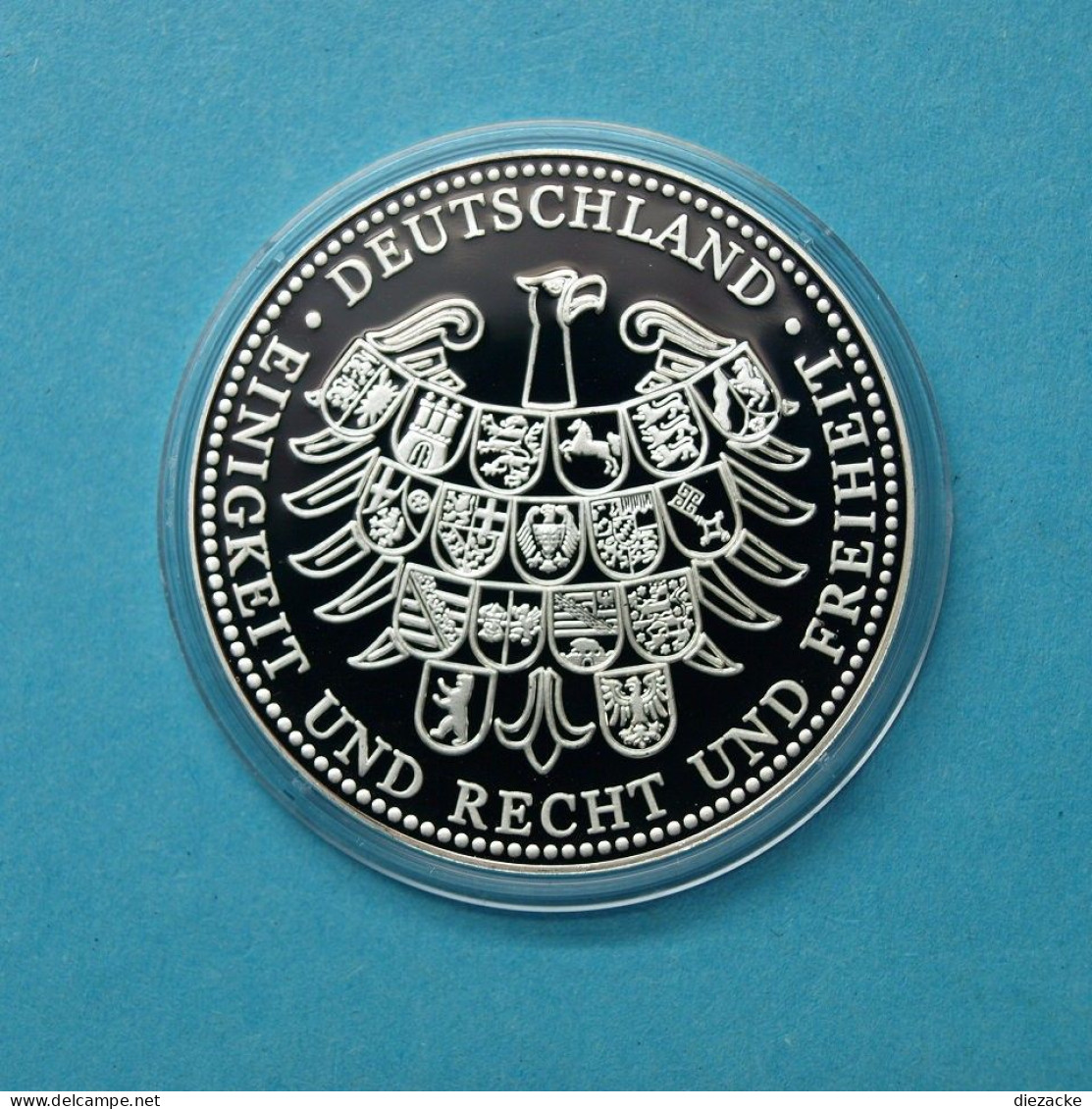 2011 Medaille Papst Benedikt XVI. Weltgebetstreffen, Teilvergoldet PP (MZ1224 - Unclassified