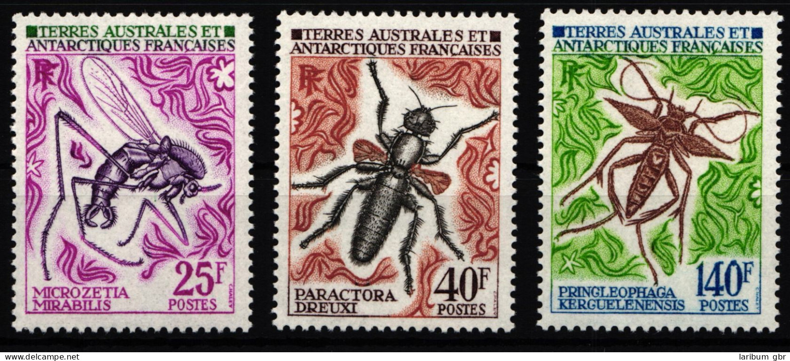 Franz. Antarktis 71-73 Postfrisch Insekten #HR492 - Sonstige & Ohne Zuordnung