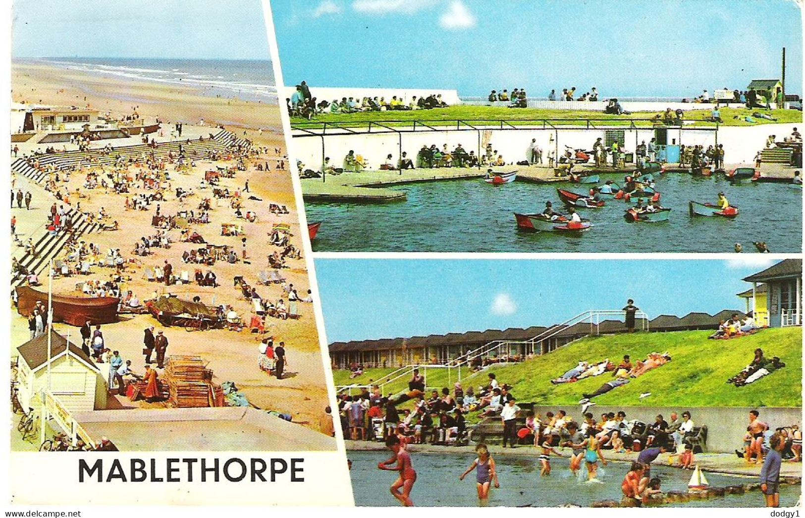 SCENES FROM MABLETHORPE, LINCOLNSHIRE, ENGLAND. Circa 1975 USED POSTCARD My9 - Other & Unclassified